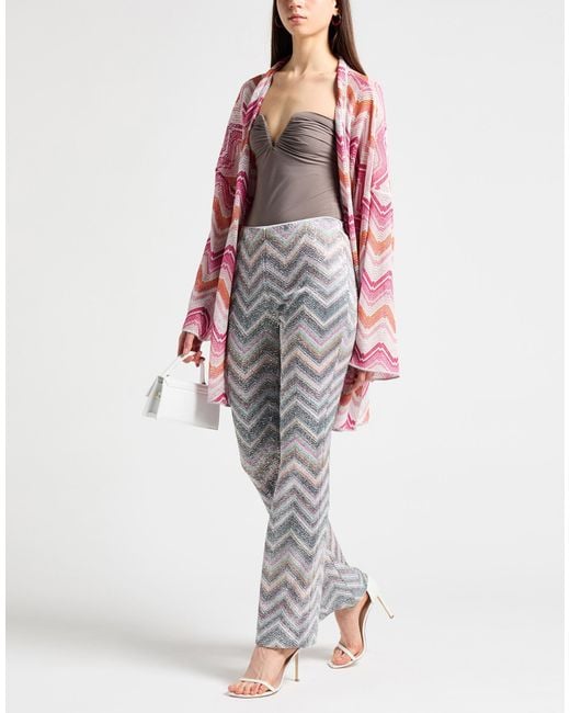 Missoni Gray Pants Viscose, Polyester, Polyamide