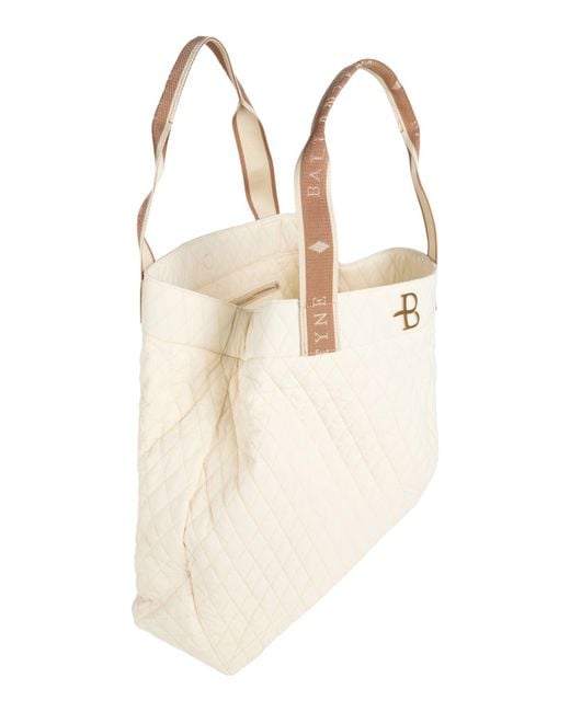 Ballantyne Natural Handbag Polyamide, Calfskin