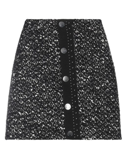 Moncler Black Tweed Mini Skirt