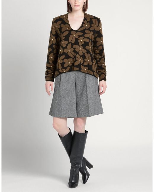 ALESSIA SANTI Brown Sweater Cotton, Wool