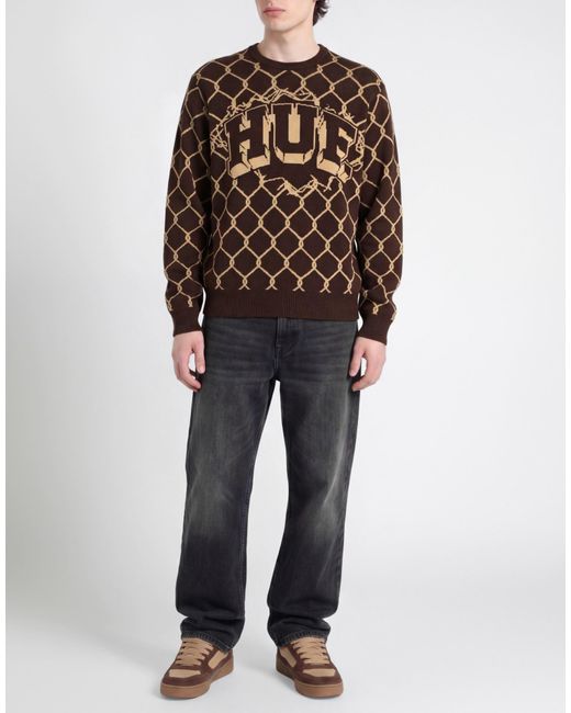 Pullover di Huf in Brown da Uomo
