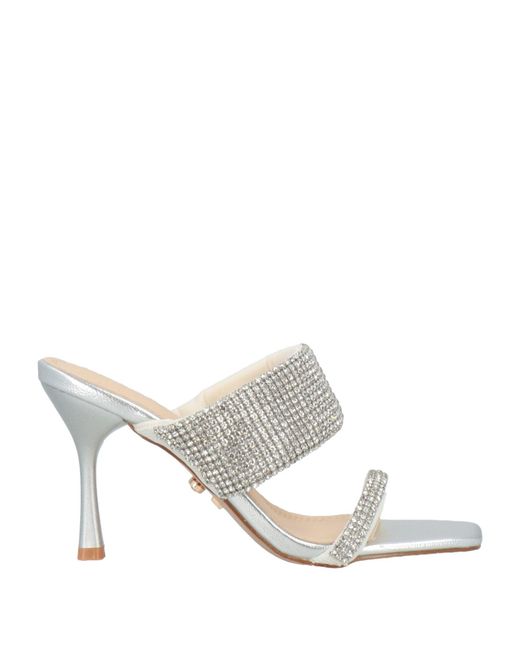 Twenty Four Haitch White Sandals