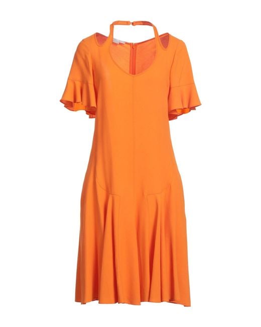 Stella McCartney Orange Midi Dress