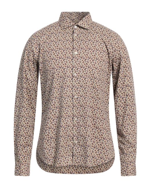 Manuel Ritz Natural Shirt Cotton, Elastane for men