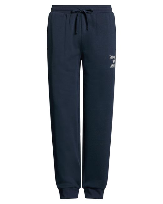 Emporio Armani Blue Midnight Pants Cotton, Polyester for men