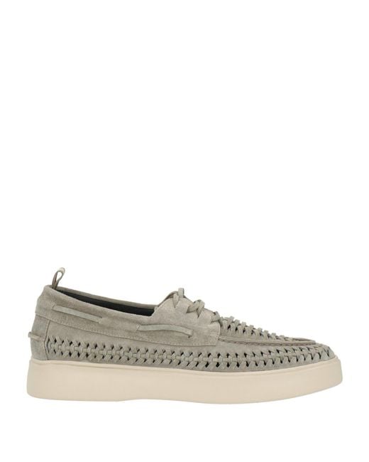 Officine Creative Gray Lace-Up Shoes Leather