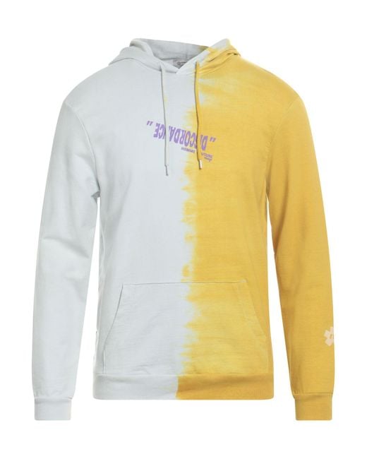 Daniele Alessandrini Yellow Sweatshirt Cotton, Polyester for men