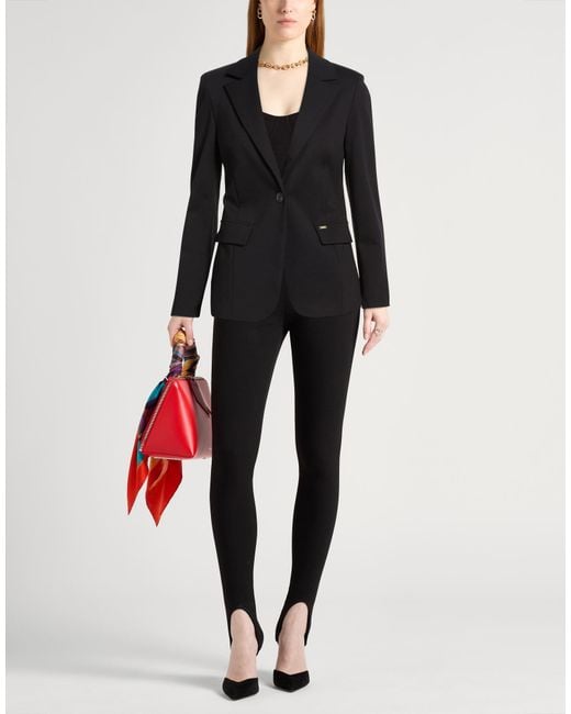 Kaos Black Blazer Cotton, Polyamide, Elastane