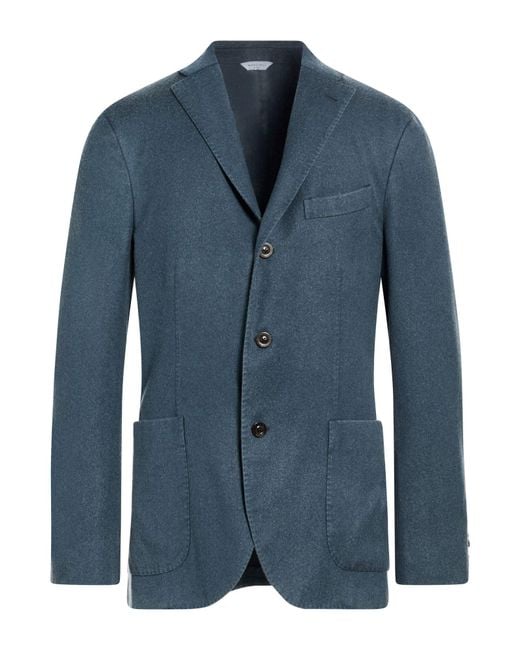 Boglioli Blue Blazer Virgin Wool for men