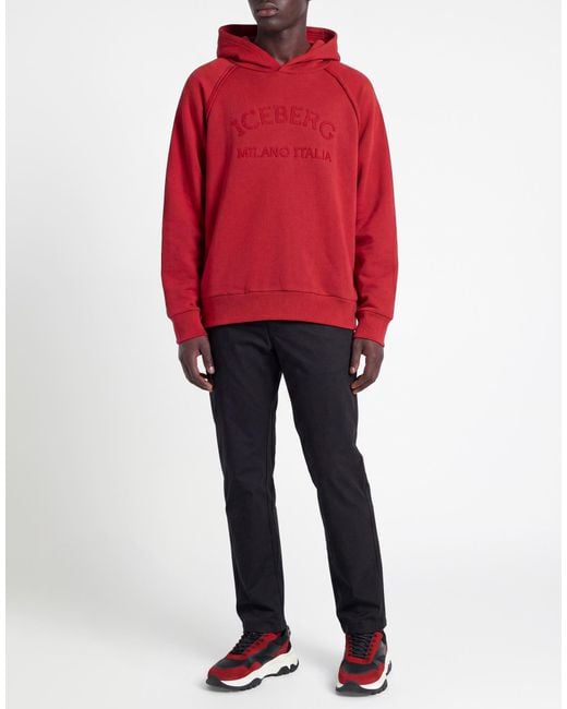 Iceberg Red Brick Sweatshirt Cotton for men