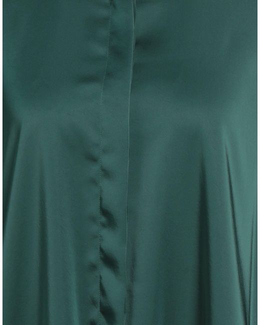 Marella Green Dark Mini Dress Polyester