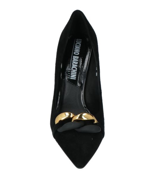 Luciano Barachini Black Elite Pumps Leather