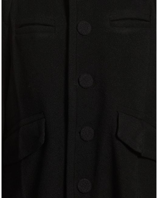 NAMACHEKO Black Coat Virgin Wool for men
