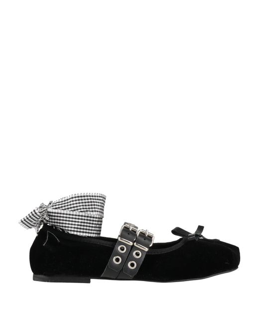 Divine Follie Black Ballet Flats