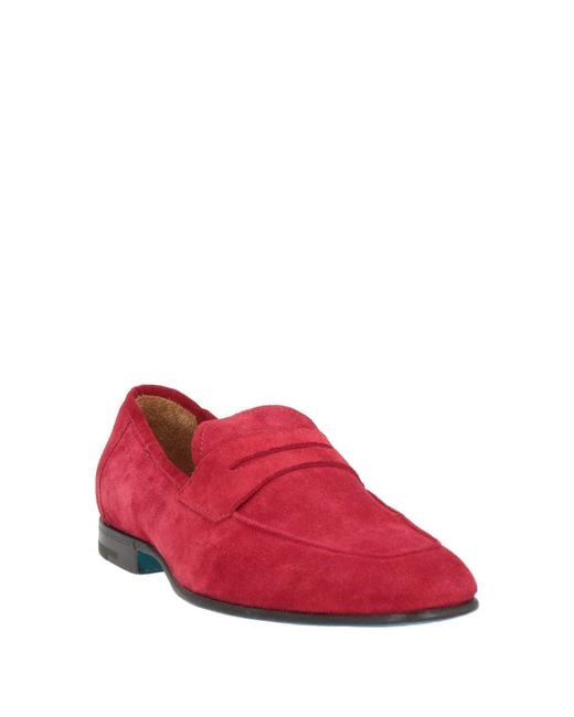 Sutor Mantellassi Red Loafers Leather for men