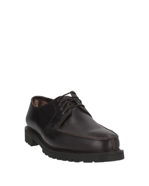 Ludwig Reiter Black Dark Lace-Up Shoes Leather for men