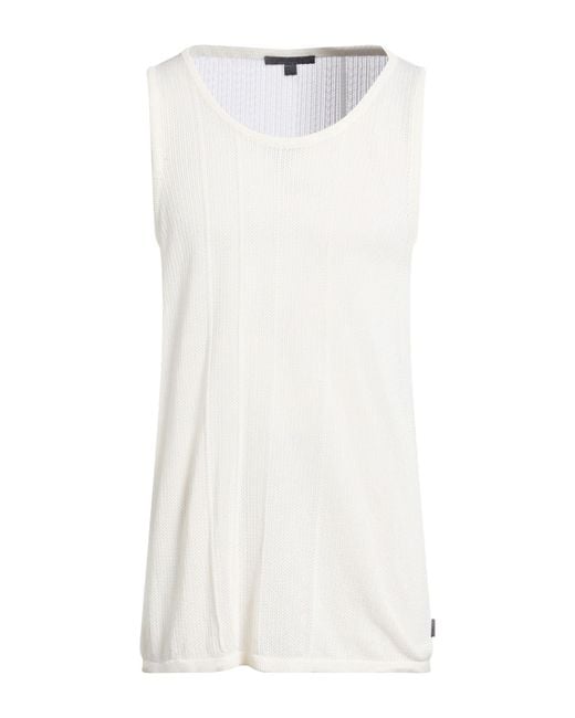 John Varvatos White Tank Top Organic Cotton for men