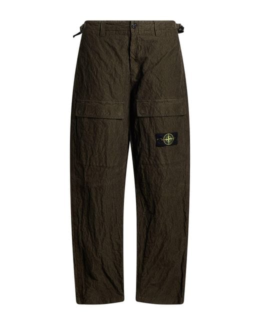 Stone Island Multicolor Military Pants Cotton, Polyamide for men