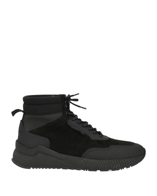 Cerruti 1881 Black Ankle Boots Synthetic Fibers for men