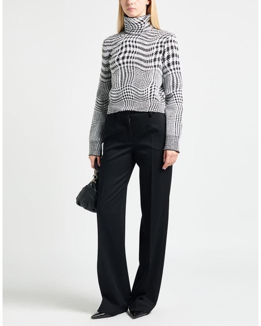 Burberry Gray Turtleneck Wool, Polyester, Polyamide, Elastane