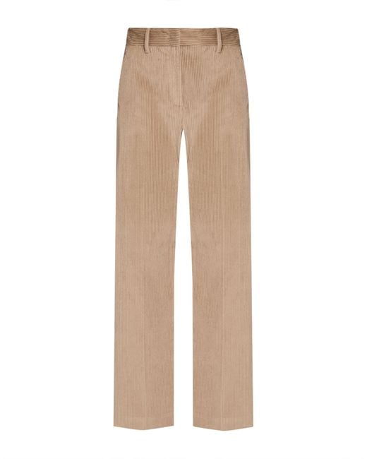 Weekend by Maxmara Natural Sand Pants Cotton