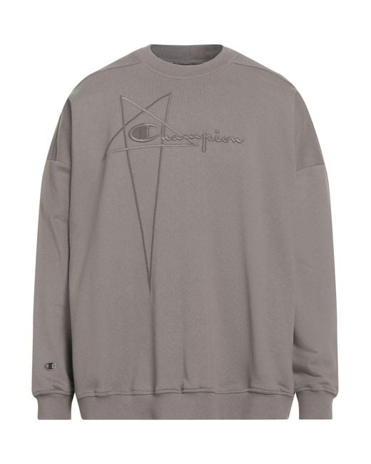 Rick Owens X Champion Gray Sweatshirt for men