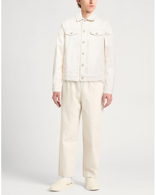 Trussardi Jeansjacke/-Mantel in White für Herren