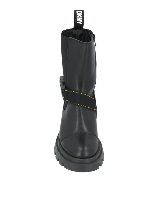 DKNY Black Ankle Boots Leather