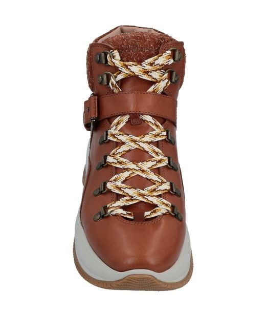 Hogan Brown Ankle Boots