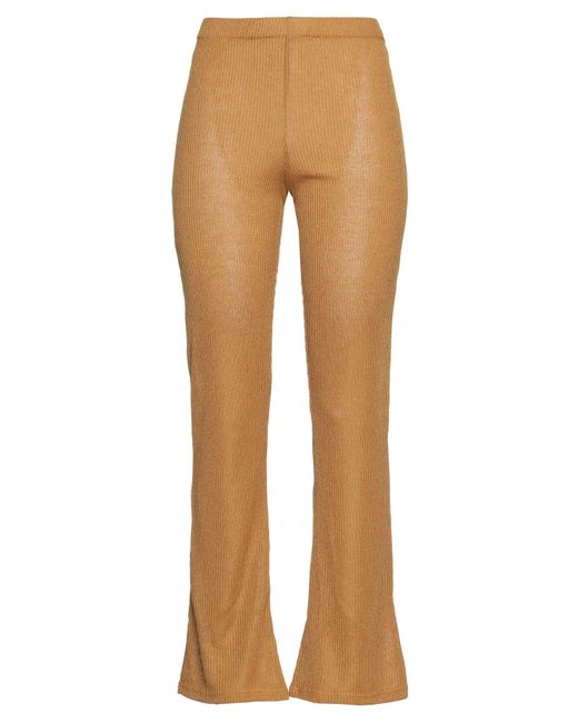 Albertine Natural Ocher Pants Viscose, Recycled Polyester