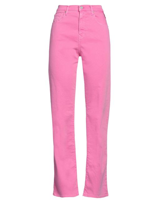 Replay Denim Pants in Pink | Lyst