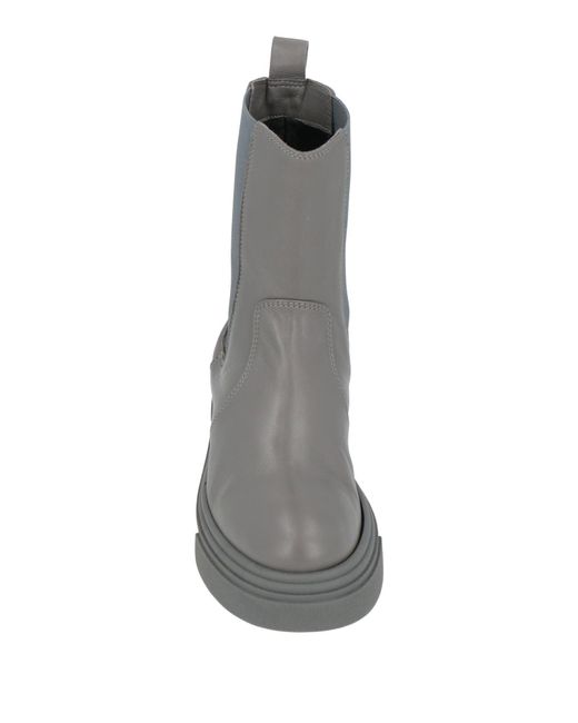 Jeannot Gray Ankle Boots Leather