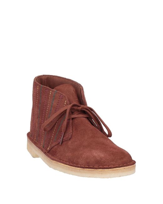 Clarks Red Ankle Boots for men