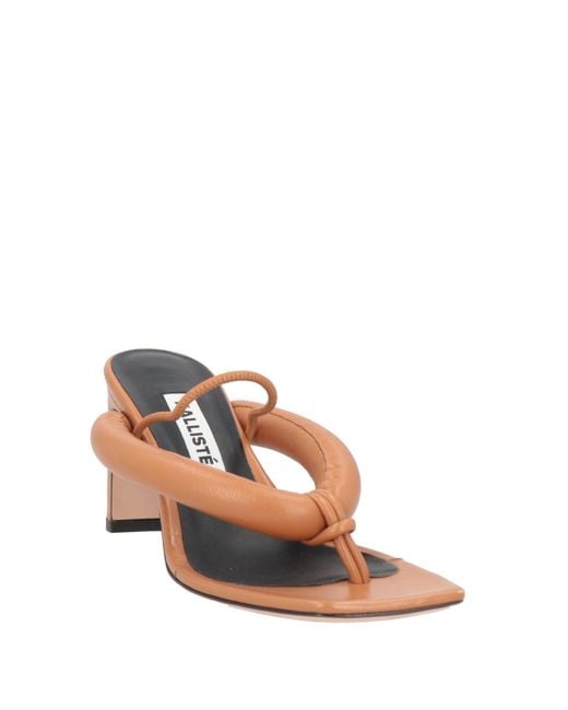 Kalliste Brown Thong Sandal