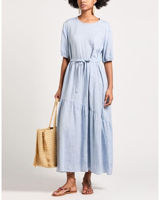 Peserico Blue Maxi Dresses
