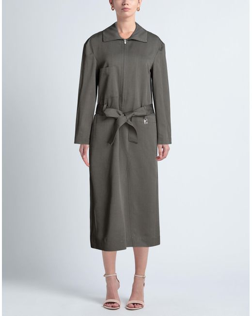 Low Classic Gray Midi Dress