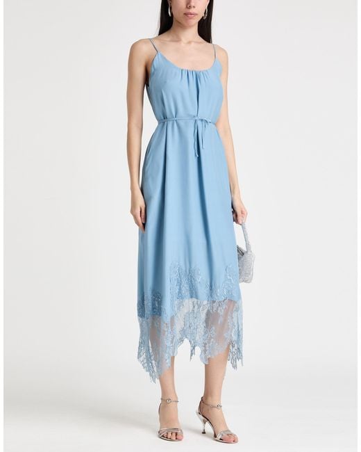 Gold Hawk Blue Maxi Dress