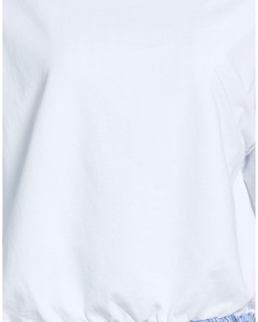 8pm Blue Top Cotton, Elastane
