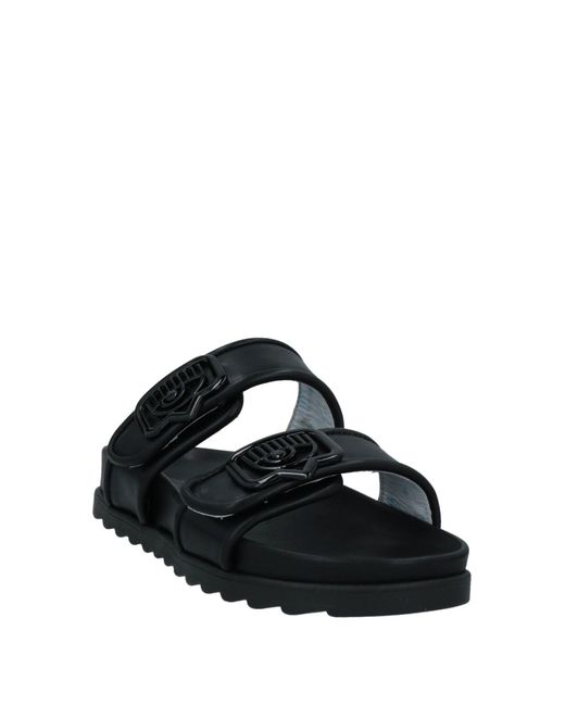 Chiara Ferragni Black Sandals