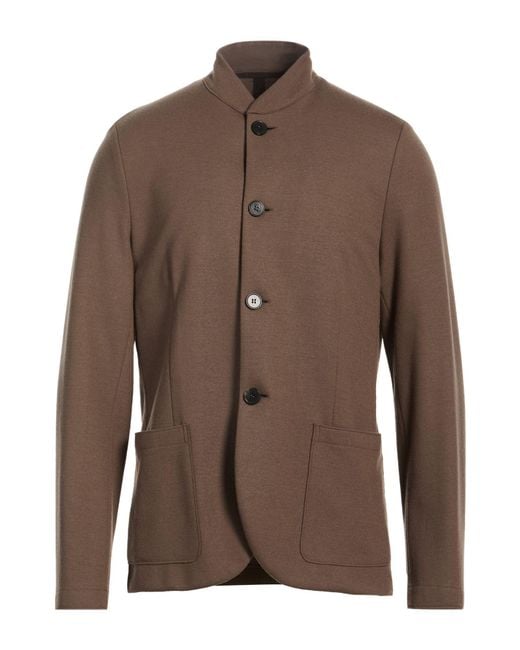 Harris Wharf London Brown Blazer Virgin Wool for men