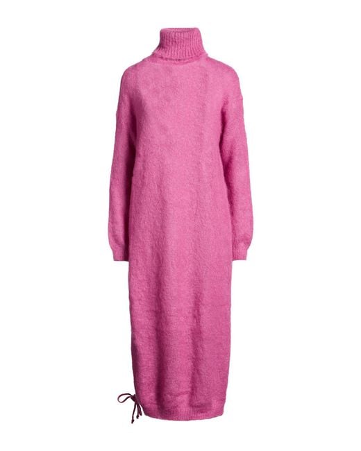 Semicouture Pink Midi Dresses