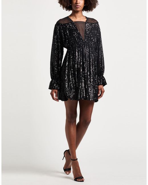 Relish Black Mini Dress Polyester, Elastane
