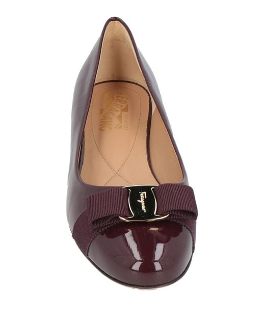Ferragamo Brown Ballet Flats