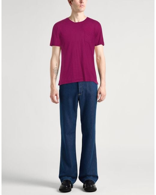Massimo Alba T-Shirts in Purple für Herren