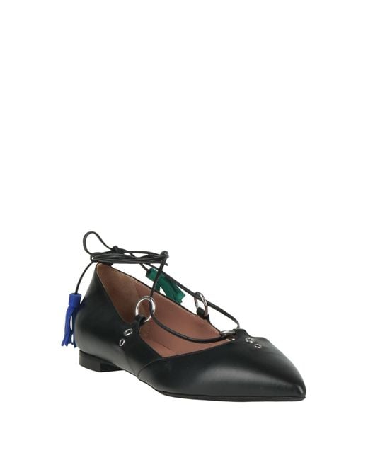Pollini Black Ballet Flats