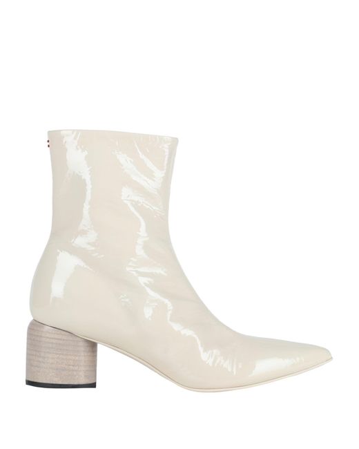 Halmanera White Ankle Boots