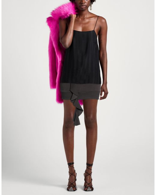 Dondup Black Mini Skirt Cotton, Polyester