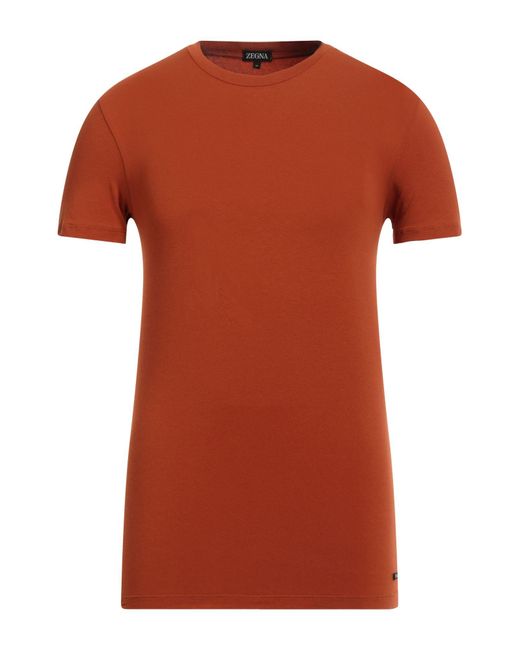 Zegna Orange Undershirt for men