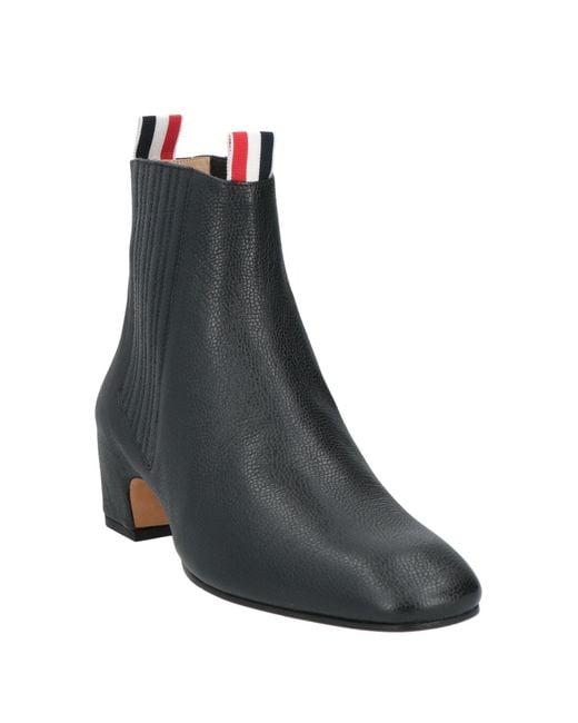 Thom Browne Black Ankle Boots Leather for men