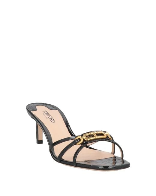 Tom Ford Metallic Sandals